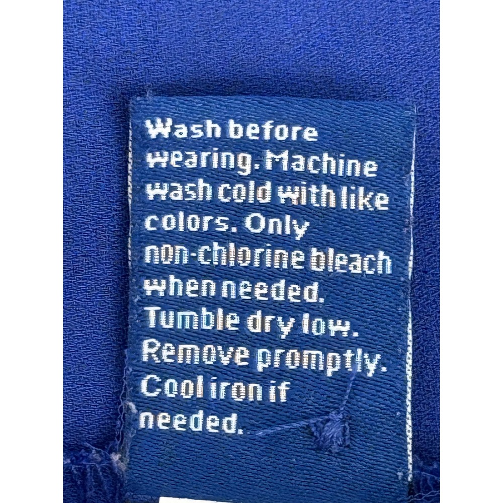 Apt 9 Womens Royal Blue Chiffon Short Sleeve Pleated Front Blouse Top Plus Sz 2X - Picture 10 of 10